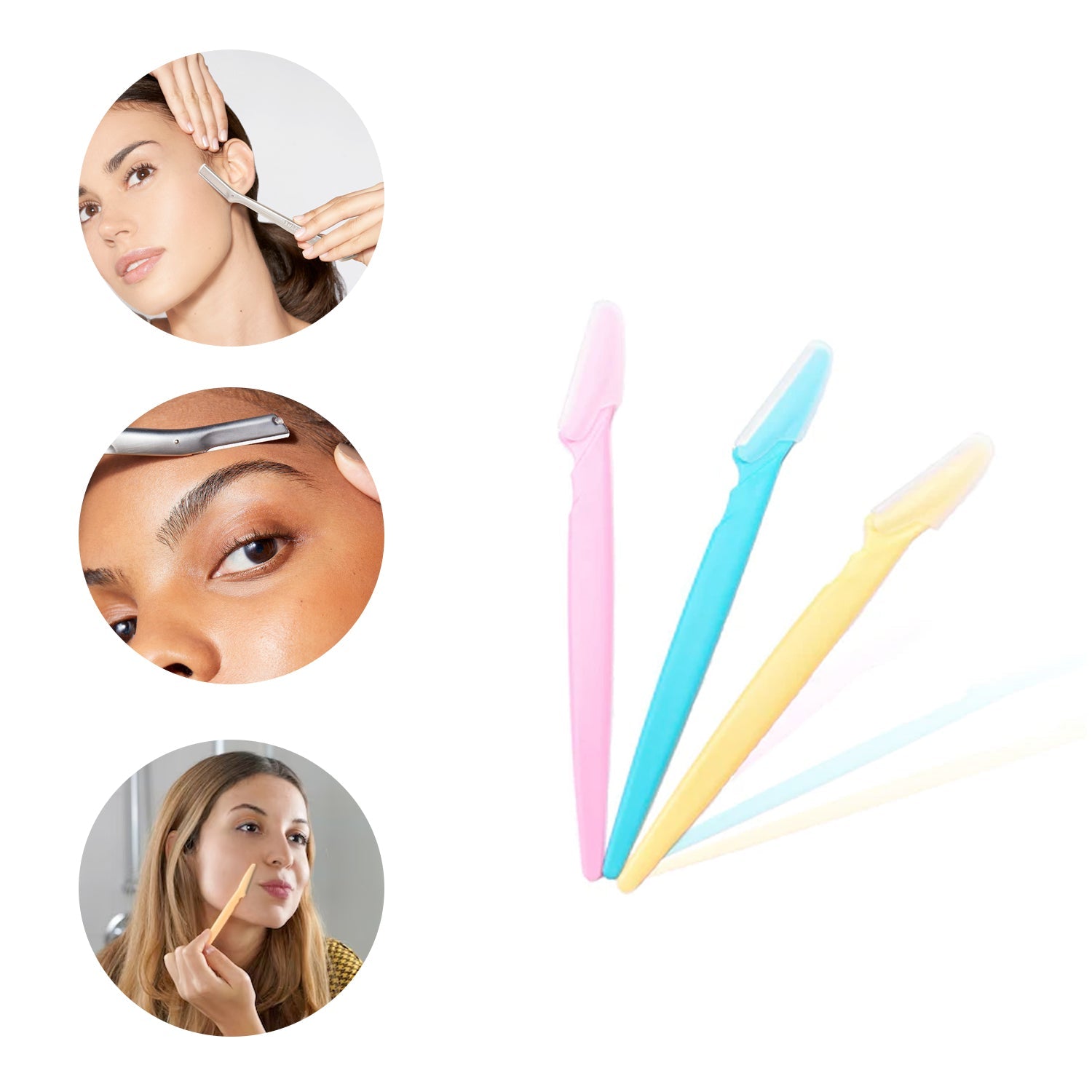 1254 Eyebrow Painless Facial Hair Remover Razor for Face, Women and Men (3 Pack) DeoDap 1254 Eyebrow Painless Facial Hair Remover Razor for Face, Women and Men (3 Pack) DeoDap
